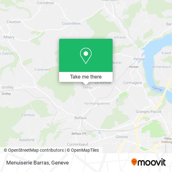 Menuiserie Barras map