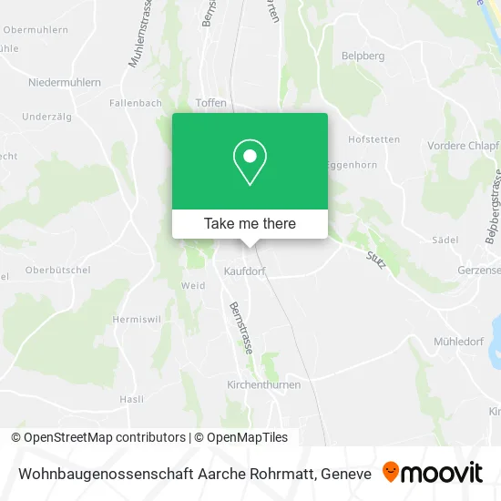 Wohnbaugenossenschaft Aarche Rohrmatt map