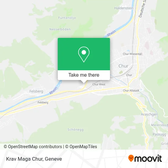 Krav Maga Chur map