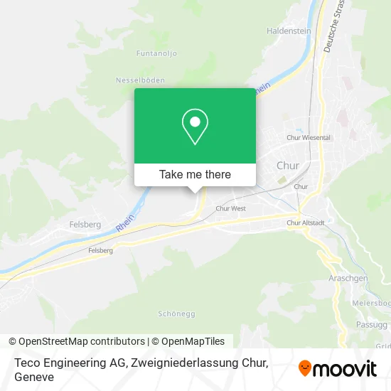 Teco Engineering AG, Zweigniederlassung Chur map