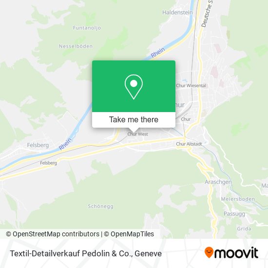 Textil-Detailverkauf Pedolin & Co. map