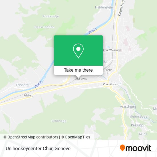 Unihockeycenter Chur map