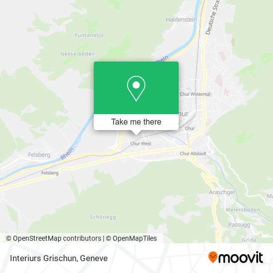 Interiurs Grischun map