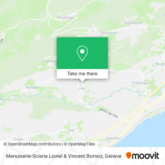 Menuiserie-Scierie Lionel & Vincent Bornoz map