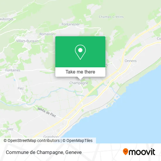 Commune de Champagne map