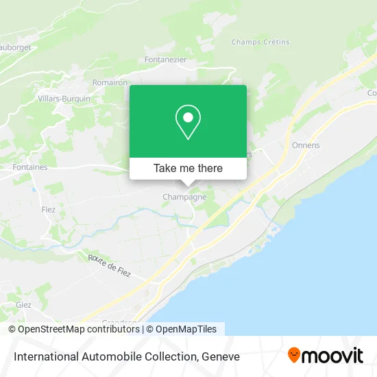 International Automobile Collection map