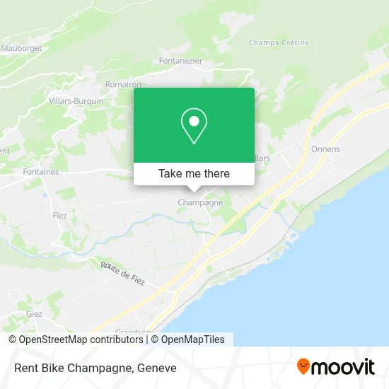 Rent Bike Champagne map