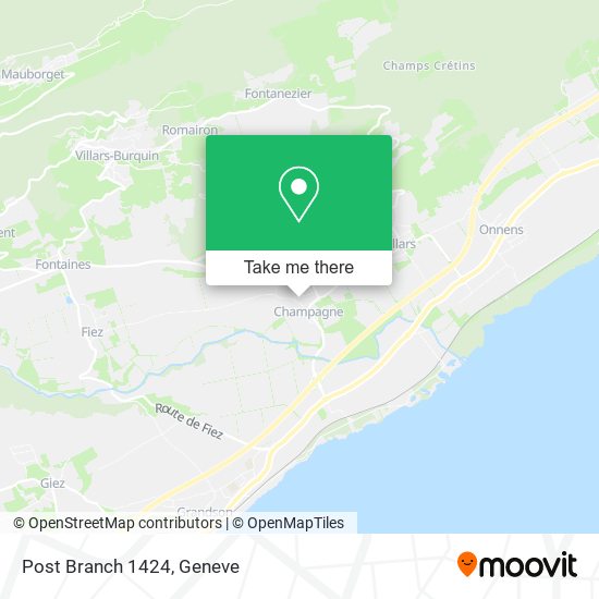 Post Branch 1424 map