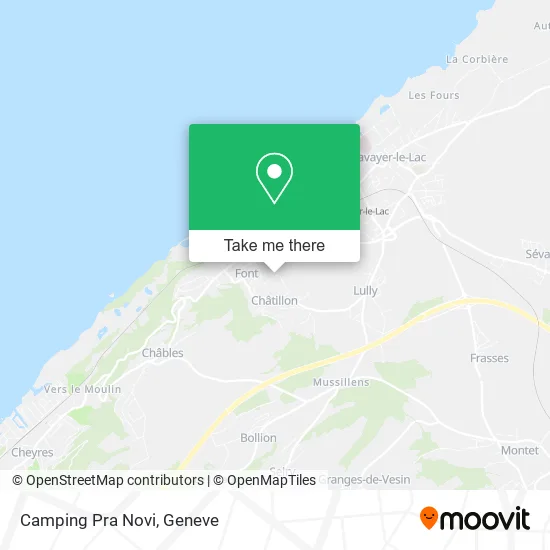 Camping Pra Novi map