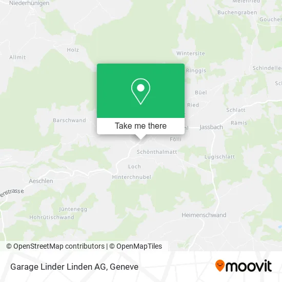 Garage Linder Linden AG map