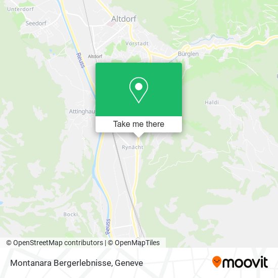 Montanara Bergerlebnisse map