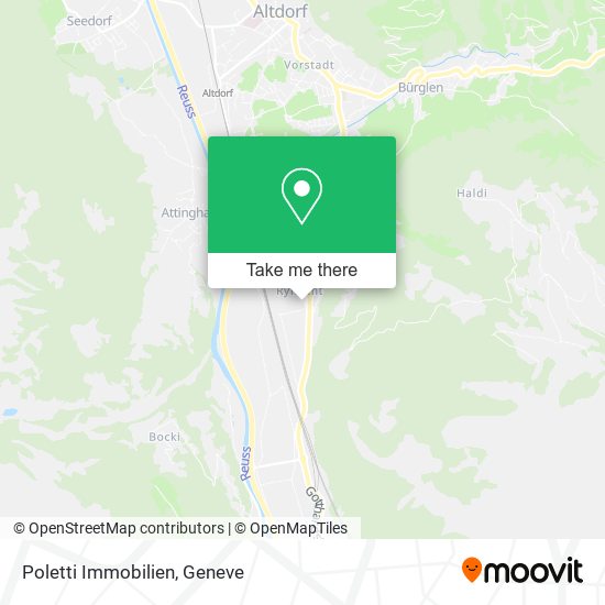 Poletti Immobilien map