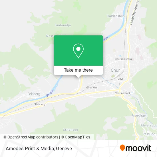 Amedes Print & Media map