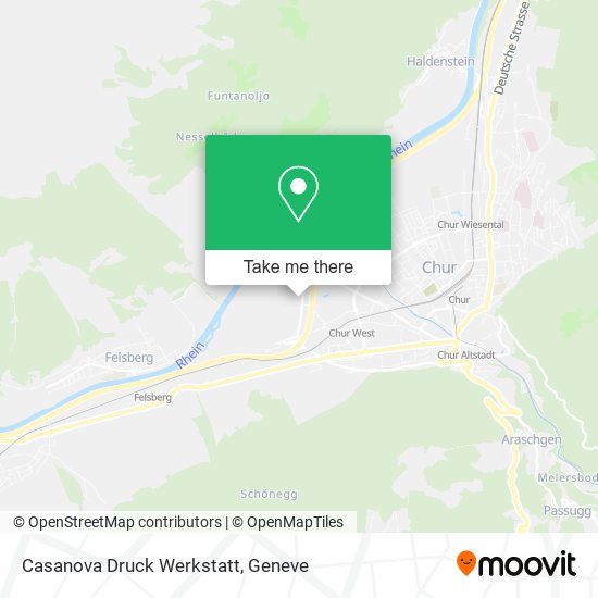 Casanova Druck Werkstatt map
