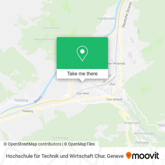 Hochschule für Technik und Wirtschaft Chur plan