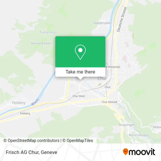 Frisch AG Chur map