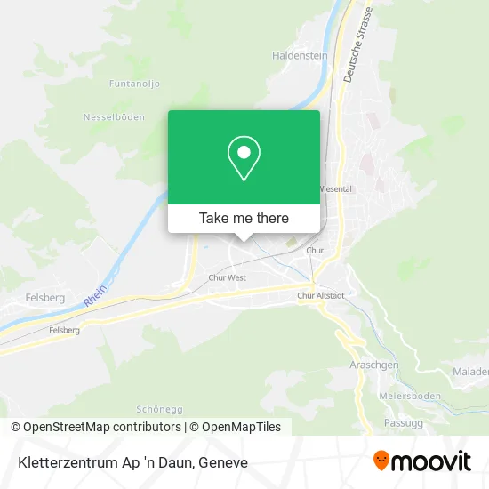 Kletterzentrum Ap 'n Daun map
