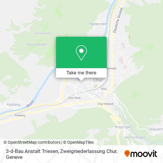 3-d-Bau Anstalt Triesen, Zweigniederlassung Chur map