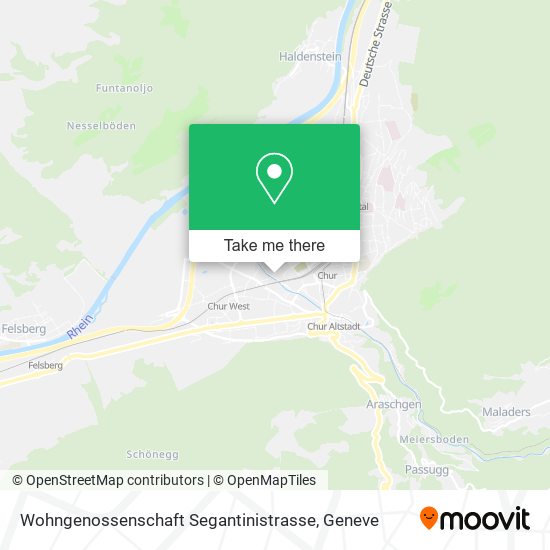 Wohngenossenschaft Segantinistrasse map