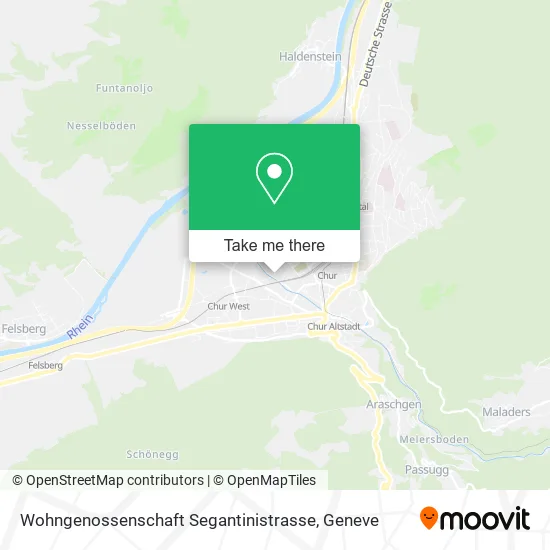 Wohngenossenschaft Segantinistrasse map