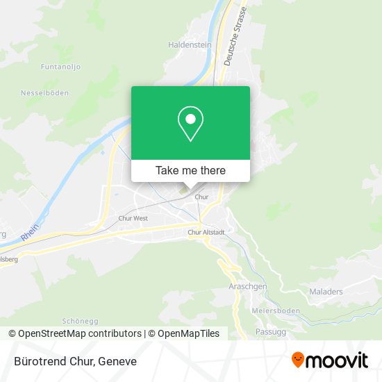 Bürotrend Chur map