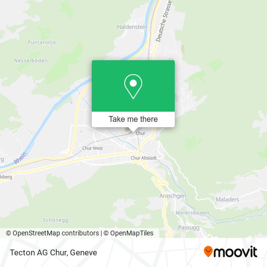 Tecton AG Chur map