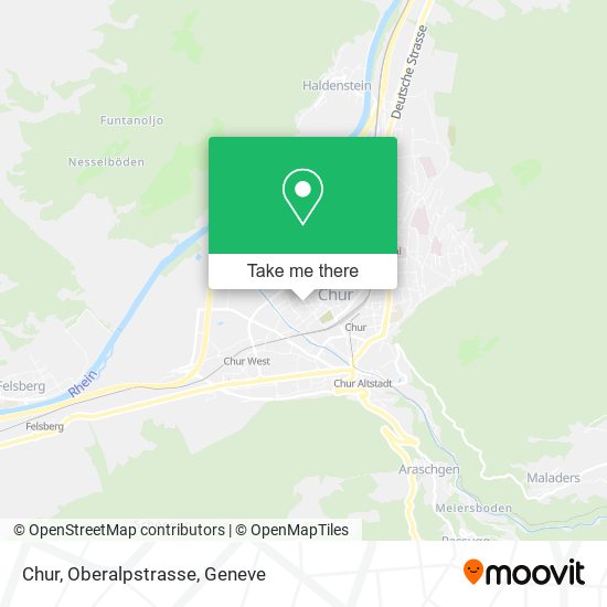 Chur, Oberalpstrasse map