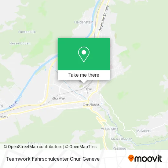 Teamwork Fahrschulcenter Chur map