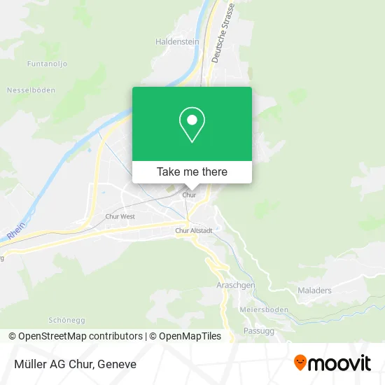 Müller AG Chur map