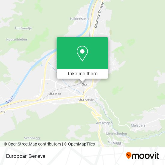 Europcar map