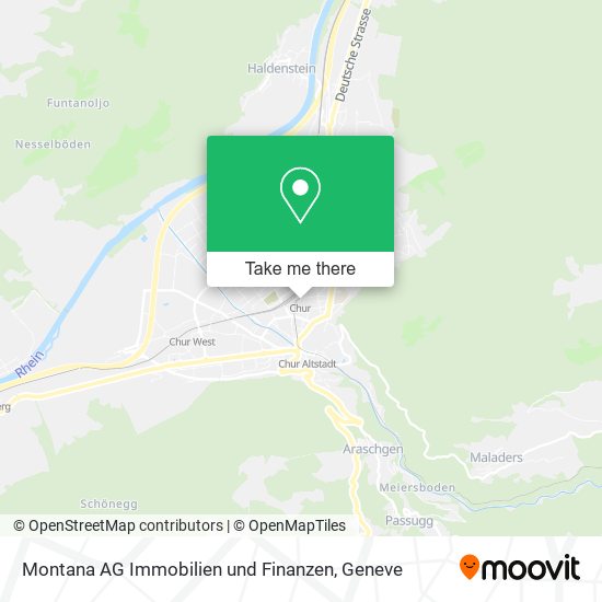 Montana AG Immobilien und Finanzen map