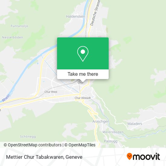 Mettier Chur Tabakwaren map