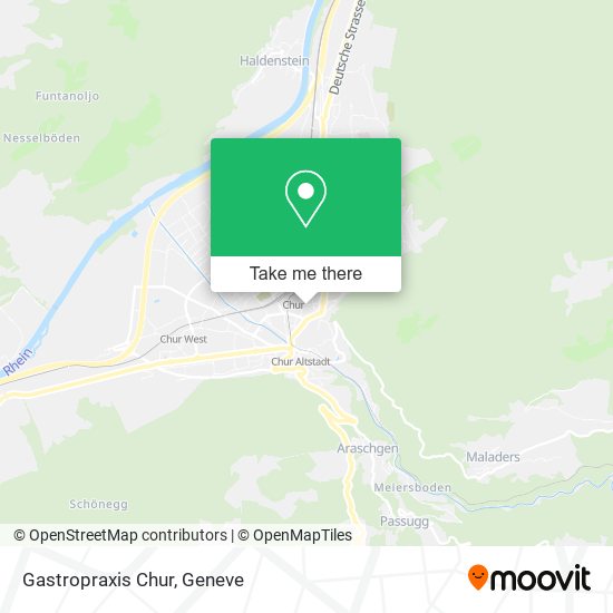 Gastropraxis Chur map