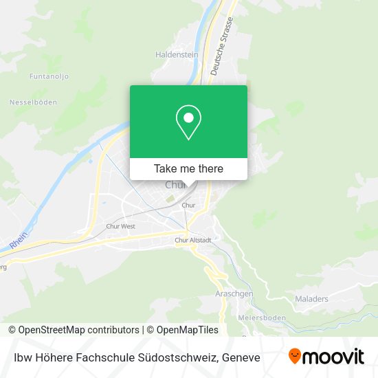 Ibw Höhere Fachschule Südostschweiz map