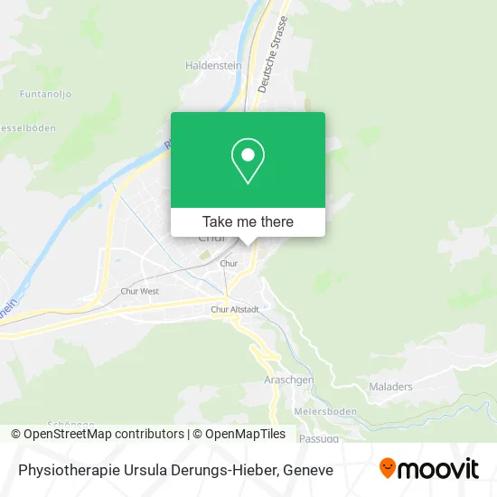 Physiotherapie Ursula Derungs-Hieber map