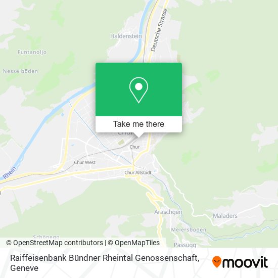 Raiffeisenbank Bündner Rheintal Genossenschaft map