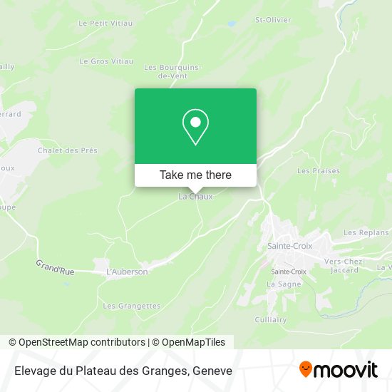 Elevage du Plateau des Granges map