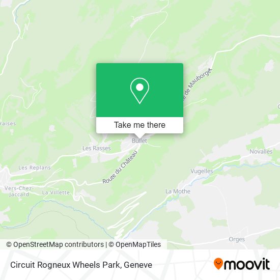 Circuit Rogneux Wheels Park map
