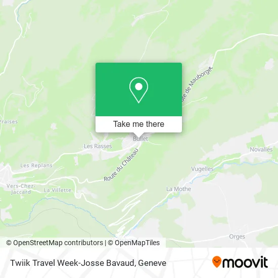 Twiik Travel Week-Josse Bavaud map