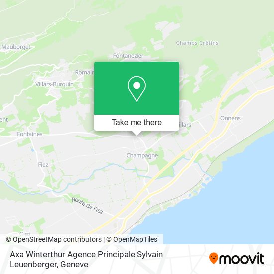 Axa Winterthur Agence Principale Sylvain Leuenberger map