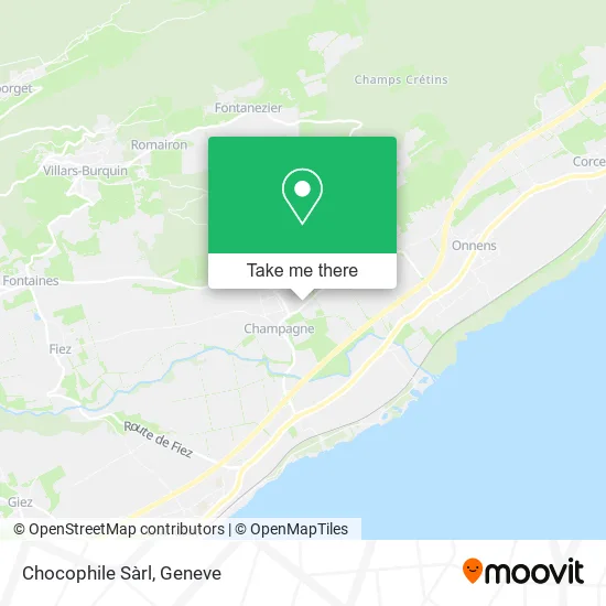 Chocophile Sàrl map