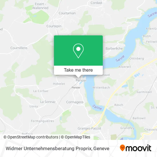Widmer Unternehmensberatung Proprix map