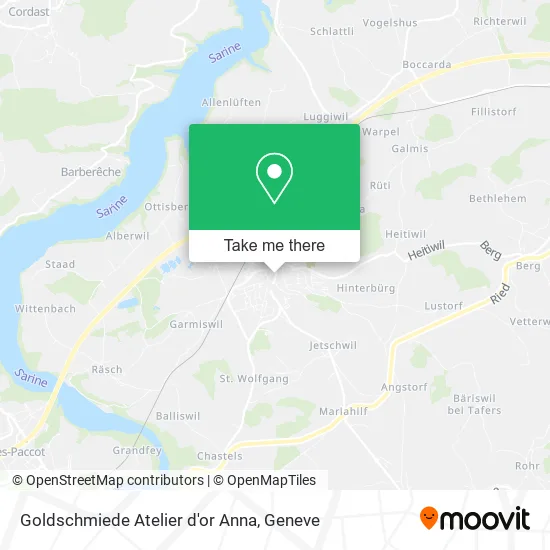 Goldschmiede Atelier d'or Anna map
