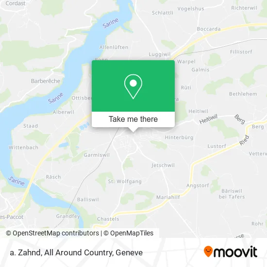 a. Zahnd, All Around Country map