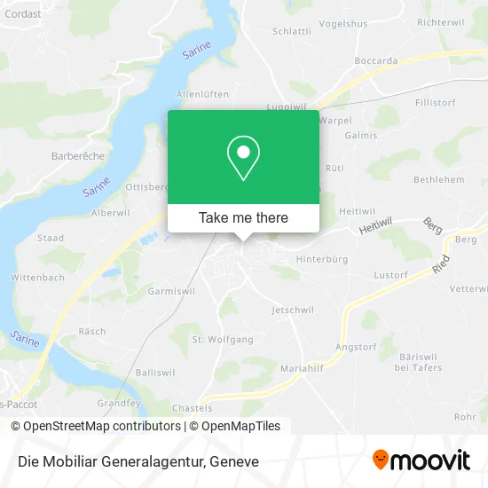 Die Mobiliar Generalagentur map