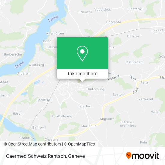 Caermed Schweiz Rentsch map