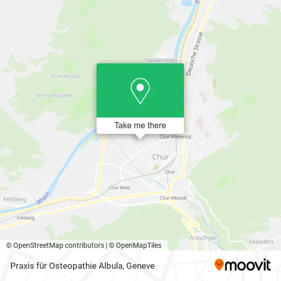 Praxis für Osteopathie Albula map