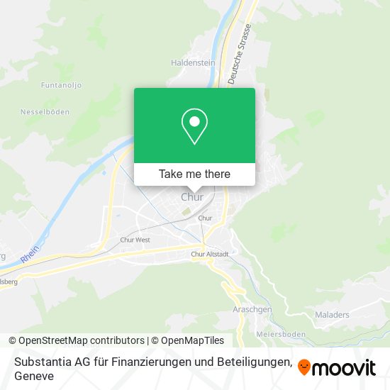 Substantia AG für Finanzierungen und Beteiligungen map