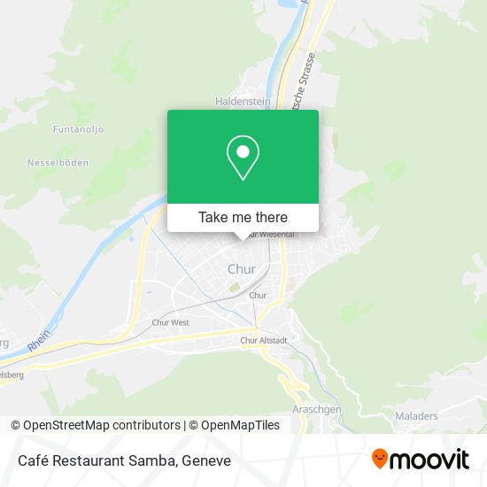 Café Restaurant Samba map