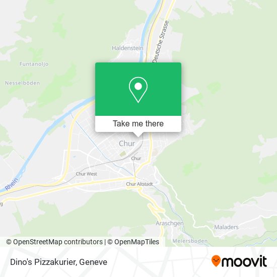Dino's Pizzakurier map